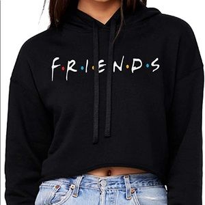 Friends cropped hoodie